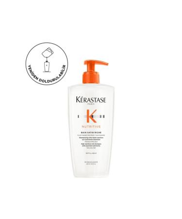 Kerastase Nutritive Bain Satin Riche Intense Moisturizing Shampoo 500 ml - Buy Online on GoSupps.com