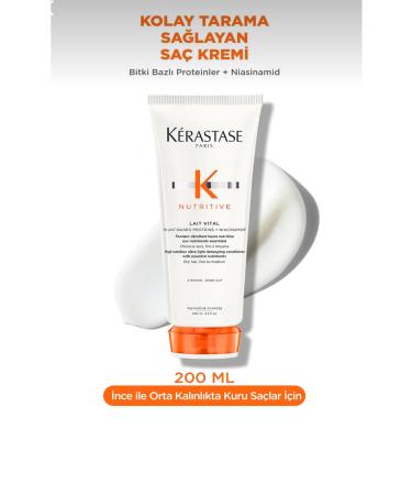 Kerastase Nutritive Lait Vital Moisturizing Nourishing Care Milk for Normal/Slightly Dry Hair 200ml