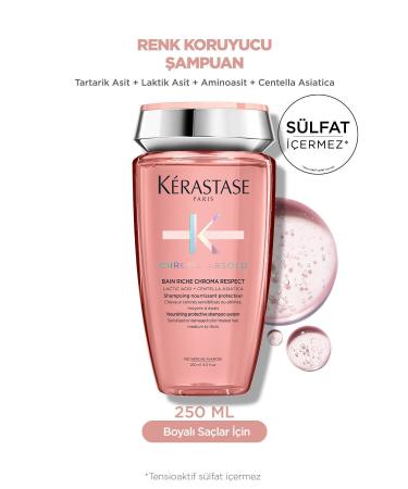 Kerastase Potion Chroma Absolu Bain Riche Nourishing and Protective Shampoo for Colored Hair 250 ml Shine64