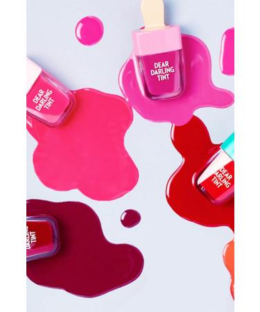 ETUDE Dear Darling Water Gel Tint -ice cream/moisturizer Long-lasting Gel Tint-rd307 Watermelon Red - Buy Online on GoSupps.com