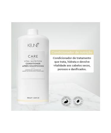 Keune Vital Nutrition Nourishing Conditioner Moisturizing Care for Dry and Damaged Hair 1000ml - Buy Online on GoSupps.com