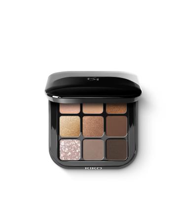 KIKO Eyeshadow Palette - New Glamour Multi Finish Eyeshadow Palette 01 Earth Tones