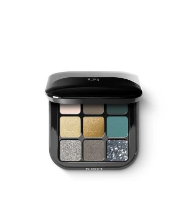 KIKO Intensely Pigmented Long-Lasting Brightening Shimmer Eye Palette-06 Green Vibes Demb.454