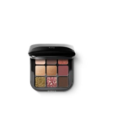 KIKO Intensely Pigmented Long-Lasting Brightening Shimmer Eyeshadow Palette-03 Burgundy Notes Demb.460