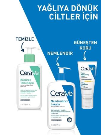 CeraVe Foaming Cleanser for Normal to Oily Skin 236ml - Buy Online on GoSupps.com