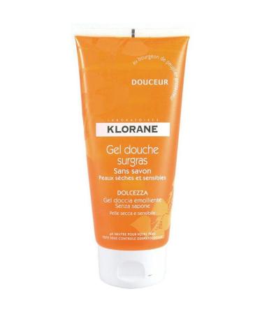Klorane Gel Douche Surgras Douceur 200 ml - Orange Blossom and Rose Essence Shower Gel