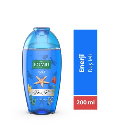Komili Energy Vegan Travel Size Shower Gel - Fresh Scent - 200 ML