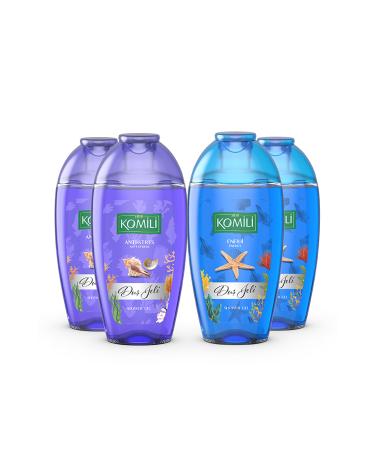 Komili Travel Size Shower Gel Introduction Pack 4 Piece Set - 4 X 200ML - Buy Online on GoSupps.com