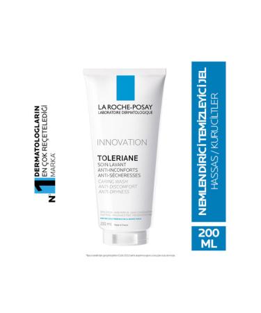 La Roche Posay Oleriane Caring Wash - Niacimide - Ceramide Containing Cleansing Gel for Dry and Sensitive Skin 200ml