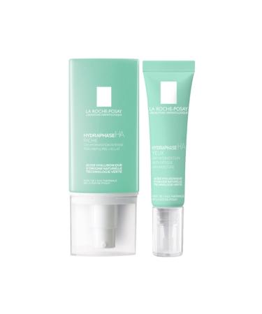 La Roche Posay Hydraphase Intense Dry Skin Care Set | Face and Eye Cream Original Size Set