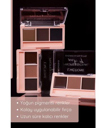 L'ACTONE Eyebrow Palette 02 Professional Make Up / Eyebrow Shadow Palette - Buy Online on GoSupps.com