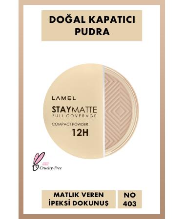 Lamel Cosmetics Stay Matte Compact Permanent Matte Powder No 403