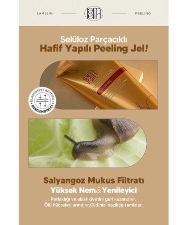 Lamelin Snail Mucus Extract Brightening Peeling Gel Lamelin Gold Snail Peeling Gel 150 ml - Buy Online on GoSupps.com