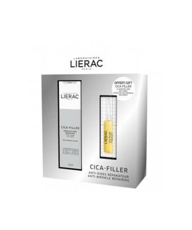 Lierac Cica-filler Cream Anti-Wrinkle Cream 40 Ml + Cica-filler Serum 10 Ml