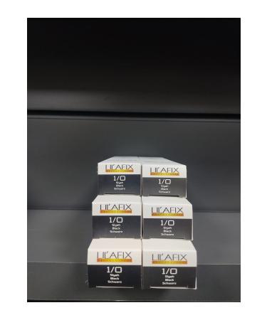 Lilafix Black Cream Tube Hair Dye 1/0 -60mlx6pcs..miracle240376