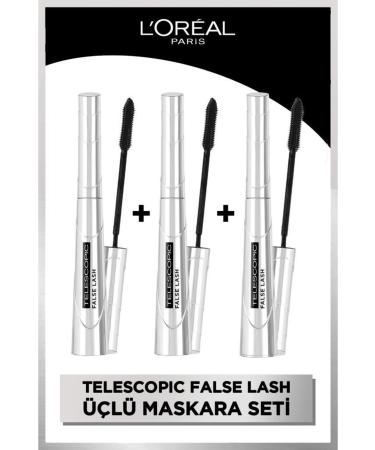 L'Oreal Paris 3-Piece False Lash Telescopic Fiber Mascara Set