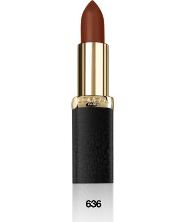 L'Oreal Paris L'or al Paris Color Riche Matte Addiction Ruj 636 Mahogany Studs - Kahverengi