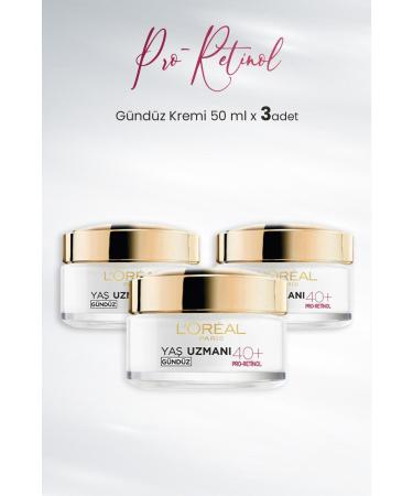 L'Oreal Paris Day Cream 40+ Pro-retinol 50 Ml X 3 Pieces