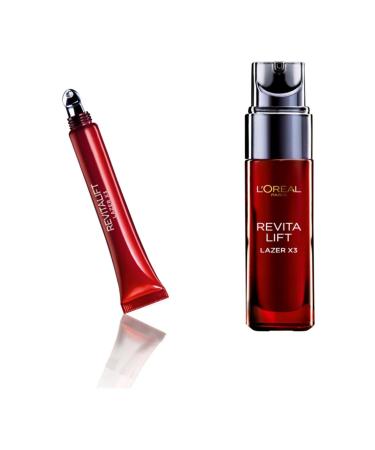 L'Oreal Paris Eye Cream - Moisturizing Skin Care Serum - Dermo Expertise Revitalift Laser X3