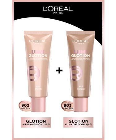L'Oreal Paris Glotion All-In-One Natural Glow 902 Light Glow & 903 Medium Glow