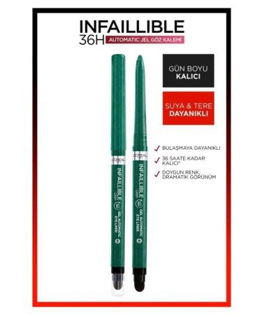 L'Oreal Paris Infaillable Automatic Gel Eyeliner Green X2