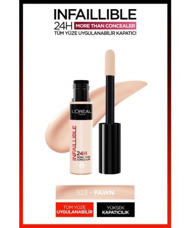 L'Oreal Paris L'Or al Paris Infaillible 24H All Face Concealer 323 Fawn & Mini Mascara Makeup Set - Buy Online on GoSupps.com