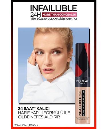 L'Oreal Paris Infaillible 24h All Face Concealer - 326 Vanilla & Mini Paradise Mascara 4.7 ml Makeup - Buy Online on GoSupps.com