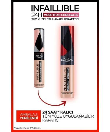 L'Oreal Paris Infaillible 24h All Face Concealer 327 Cashmere&mini Paradise Mascara 4.7ml Makeup Set - Buy Online on GoSupps.com