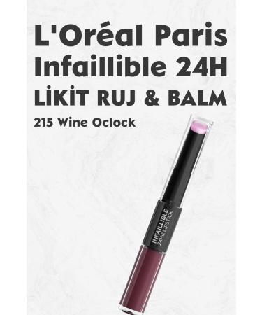 L'Oreal Paris Loreal Paris Infaillible 24H Lasting Liquid Lipstick & Balm 215 Wine Oclock