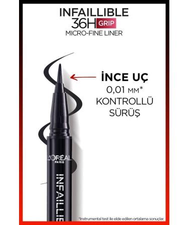 L'Oreal Paris L'oreal Paris Infaillible 36h Grip Micro Fine Eyeliner 01 Obsidian - Black - Buy Online on GoSupps.com