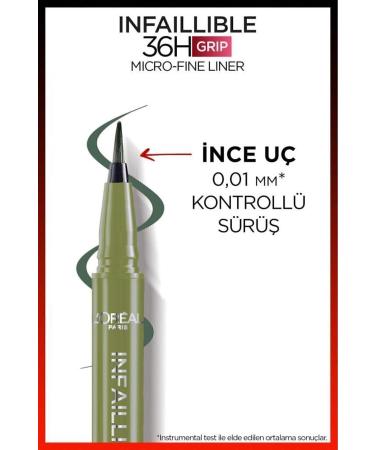 L'Oreal Paris L'or al Paris Infaillible 36h Grip Micro Fine Eyeliner 05 Sage Green - Buy Online on GoSupps.com