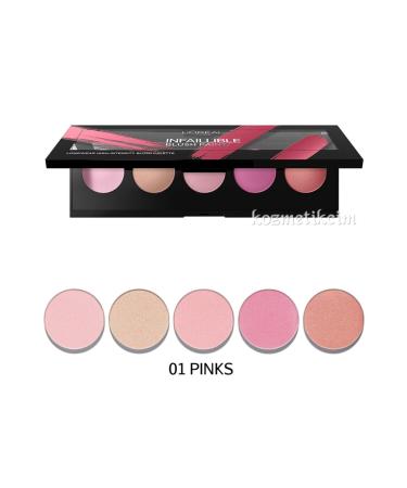 L'Oreal Paris Paris Infaillible Blush Paint Palette 01 Pinks