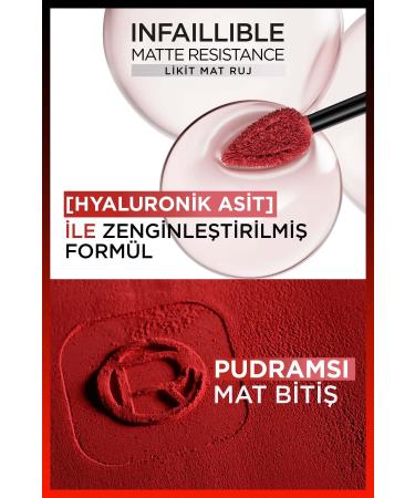L'Oreal Paris Infaillible Matte Resistance Liquid Matte Lipstick - 105 Breakfast In Bed - Buy Online on GoSupps.com