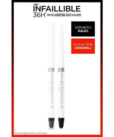 L'Oreal Paris Infaillible Meta Light Gel Eyeliner - Polar White
