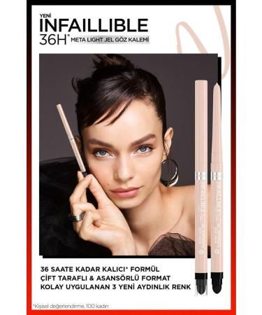L'Oreal Paris Infaillible Meta Light Gel Eyeliner - Polar White - Buy Online on GoSupps.com