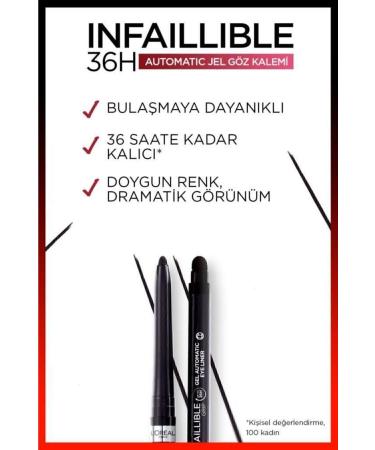 L'Oreal Paris Infaillable Automatic Gel Eyeliner - Intense Black - Buy Online on GoSupps.com