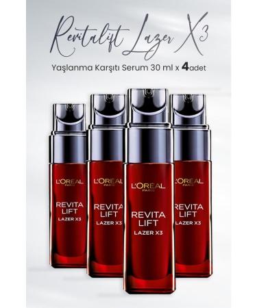 L'Oreal Paris Loreal Paris Revitalift Laser X3 Anti-Aging Serum 30 ml x 4 Pcs