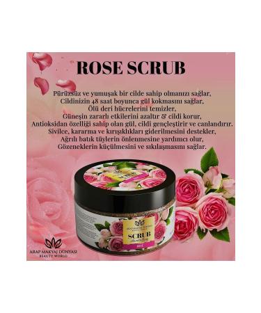 Arab Make-up World Rose Scrub - Rose Hand & Body Peeling 250gr - Buy Online on GoSupps.com