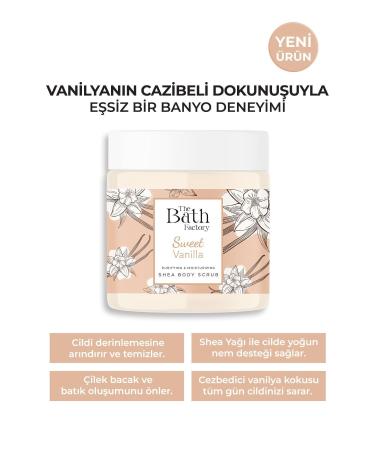 THE BATH FACTORY Moisturizing and Purifying Shea Body Scrub - Vanilla Flavored 300gr
