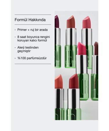 Clinique Rich Pigmentation Color-Preserving All-Day Long-Lasting Shiny Finish Lipstick-Blush Pop passi.3701 - Buy Online on GoSupps.com