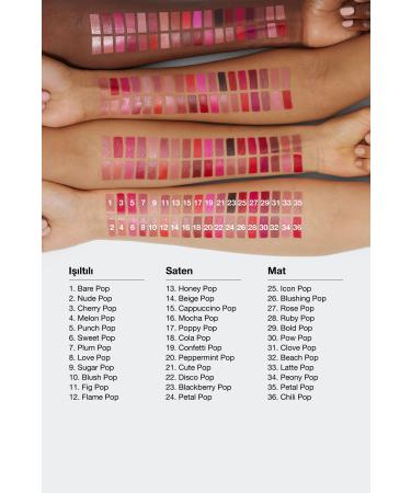 Clinique Rich Pigmentation Color-Preserving All-Day Long-Lasting Shiny Finish Lipstick-Blush Pop passi.3701 - Buy Online on GoSupps.com