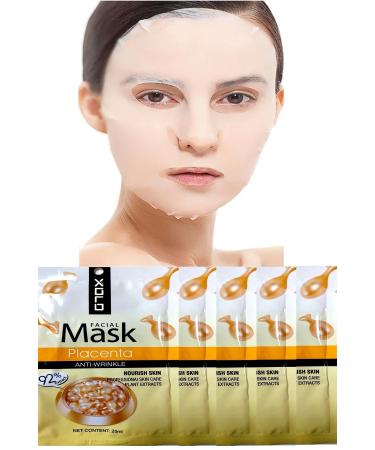 Dahaus Sheep Placenta Face Mask 5 Pieces Sheep Placenta Face Mask XL1790 - Buy Online on GoSupps.com