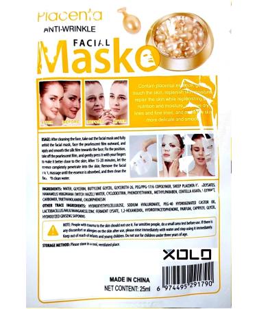 Dahaus Sheep Placenta Face Mask 5 Pieces Sheep Placenta Face Mask XL1790 - Buy Online on GoSupps.com