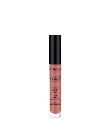 Deborah Fluid Velvet Matte Moisturizing Liquid Lipstick No: 1 Antique Rose