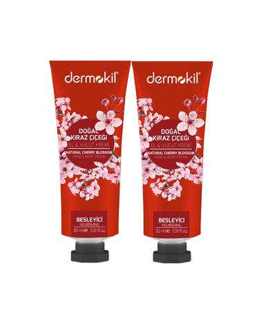 Dermokil Cherry Blossom Hand and Body Cream 30 Ml X 2 Pieces