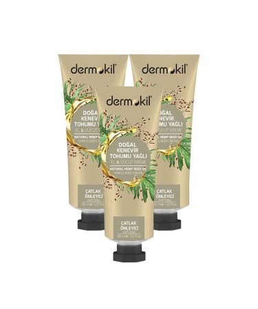 Dermokil Hemp Seed Oil Hand and Body Cream 30 ml X 3 Pieces