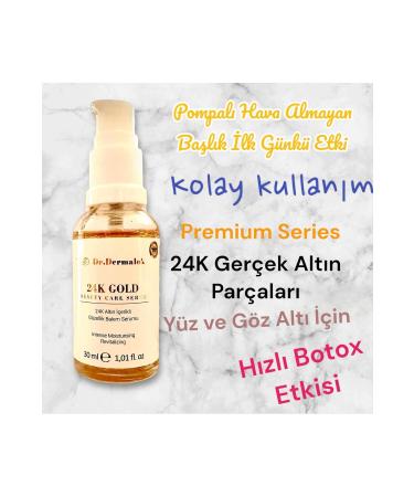 Dr.Dermalok 24k Gold Particle Premium Series Fast Botox Effect Anti-Wrinkle Skin Care Serum 30 ml
