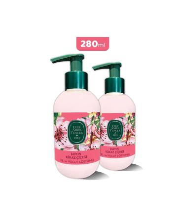 Ey p Sabri Tuncer Japanese Cherry Blossom Hand and Body Lotion 280 Ml X 2