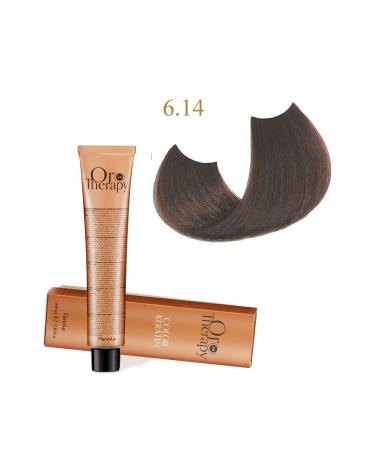 Fanola Oro Therapy 24k Color Keratin With Gold & Argan Oil 100ml (ammonia Free) 6.14 Bitter Chocolate