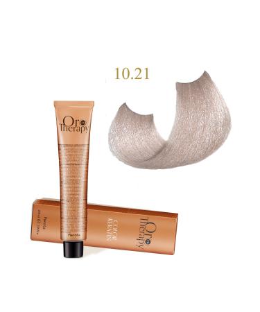 Fanola Oro Therapy 24K Color Keratin with Gold & Argan Oil 100ml (Ammonia Free) 10.21